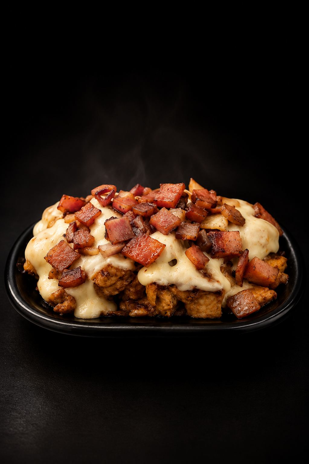 Poulet con Bacon y Queso Raclette D.O.P